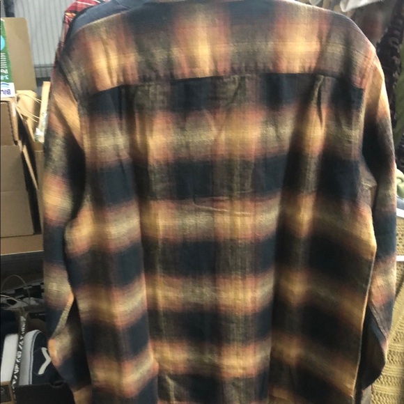 Lucky Brand Plaid Shirt Jacket - Black and Tan - Picture 6 of 6
